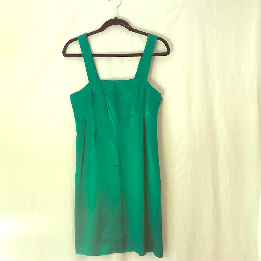 Green silk Walter dress